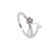 Anello solitario Idee Preziose dal 1987 ANOR-120-201 in oro 18k e diamanti naturali Donna  - ANOR-120-201